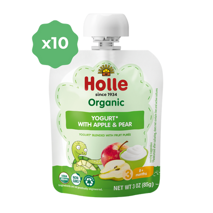 Holle Organic Yogurt Pouches - Apple & Pear by Holle USA