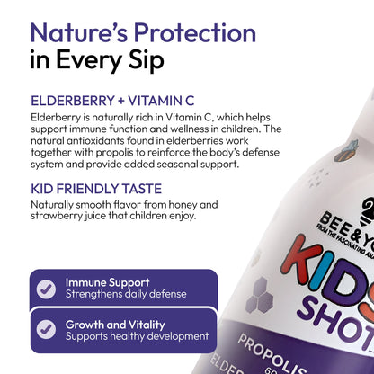 Elderberry Immune Support Shot Drink for Kids x 12