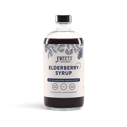 Elderberry Syrup with Raw Honey
