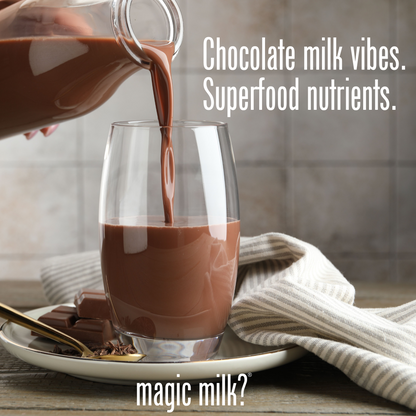 Magic Milk - Colostrum - Plus Collagen Peptides - Chocolate Milk - Supports Gut Health, Skin & Hair, Recovery - 20 Servings