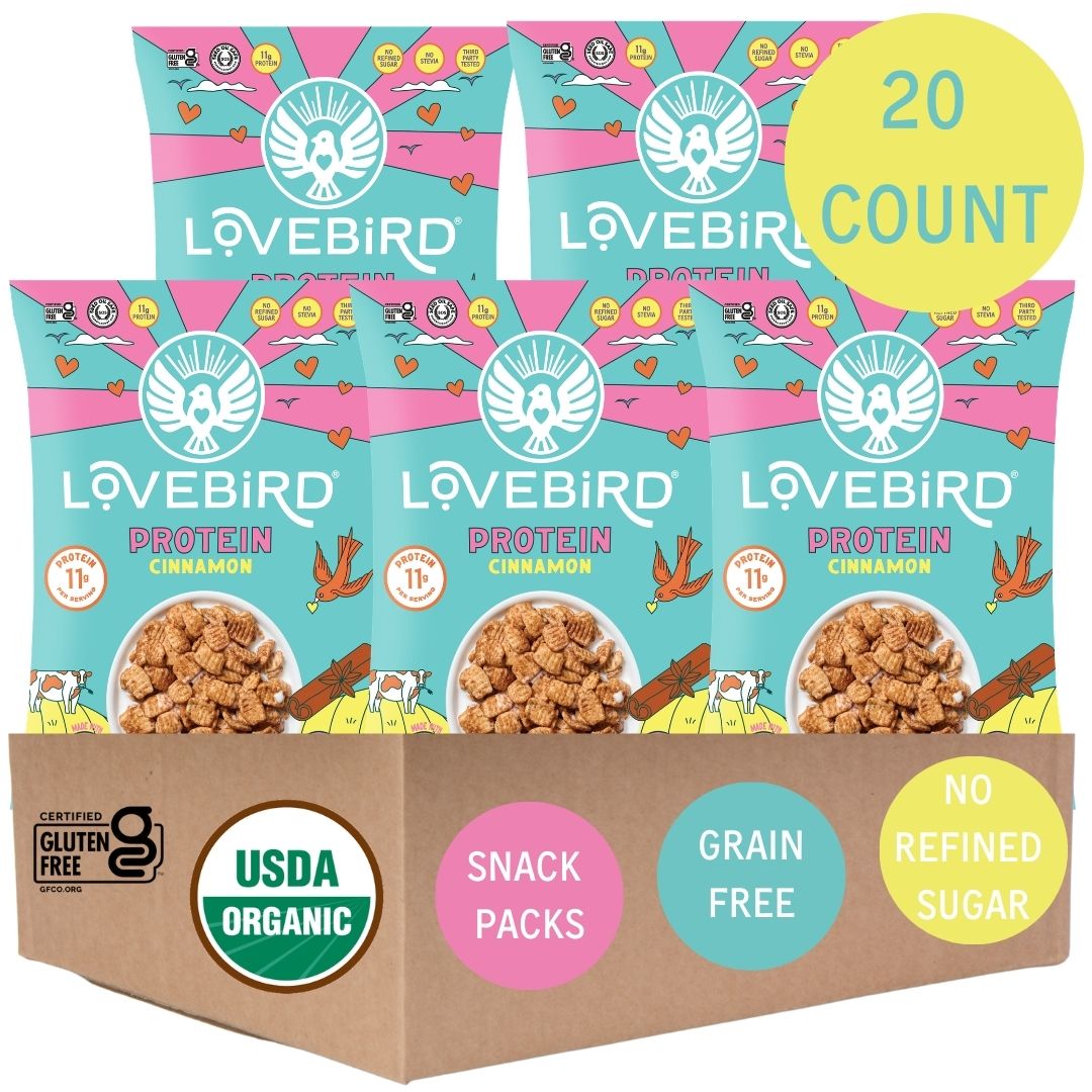Lovebird Cereal Snack Packs 20 Count