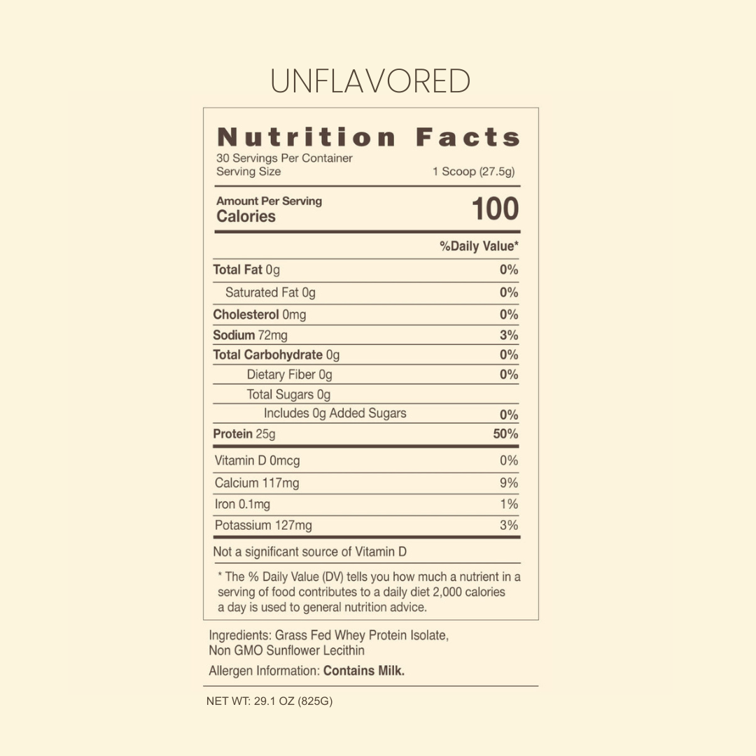 Regenerative Grass Fed Whey Protein Isolate