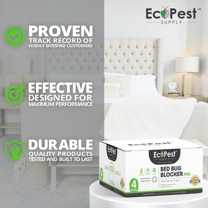 Bed Bug Blocker (Pro) — 8 Pack | Interceptors, Monitors, and Traps by EcoPest Supply