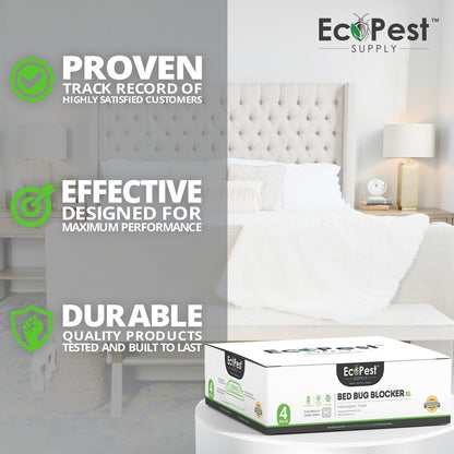 Bed Bug Blocker (XL) — 4 Pack | Interceptors, Monitors, and Traps by EcoPest Supply