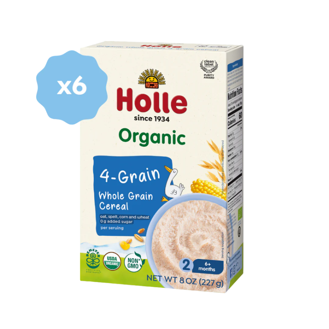 Holle Organic Whole Grain 4-Grain Cereal - 6 Pack by Holle USA