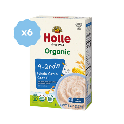 Holle Organic Whole Grain 4-Grain Cereal - 6 Pack by Holle USA