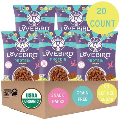 Lovebird Cereal Snack Packs 20 Count