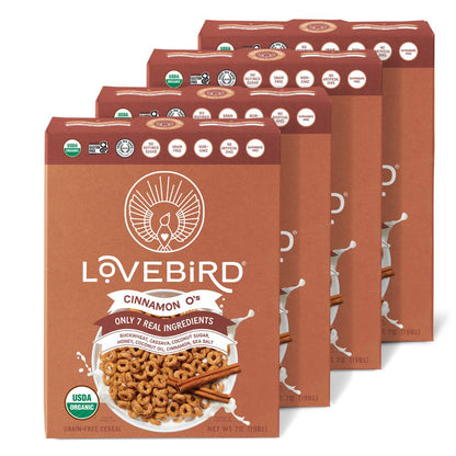 Lovebird Cereal Cinnamon (4 Boxes)