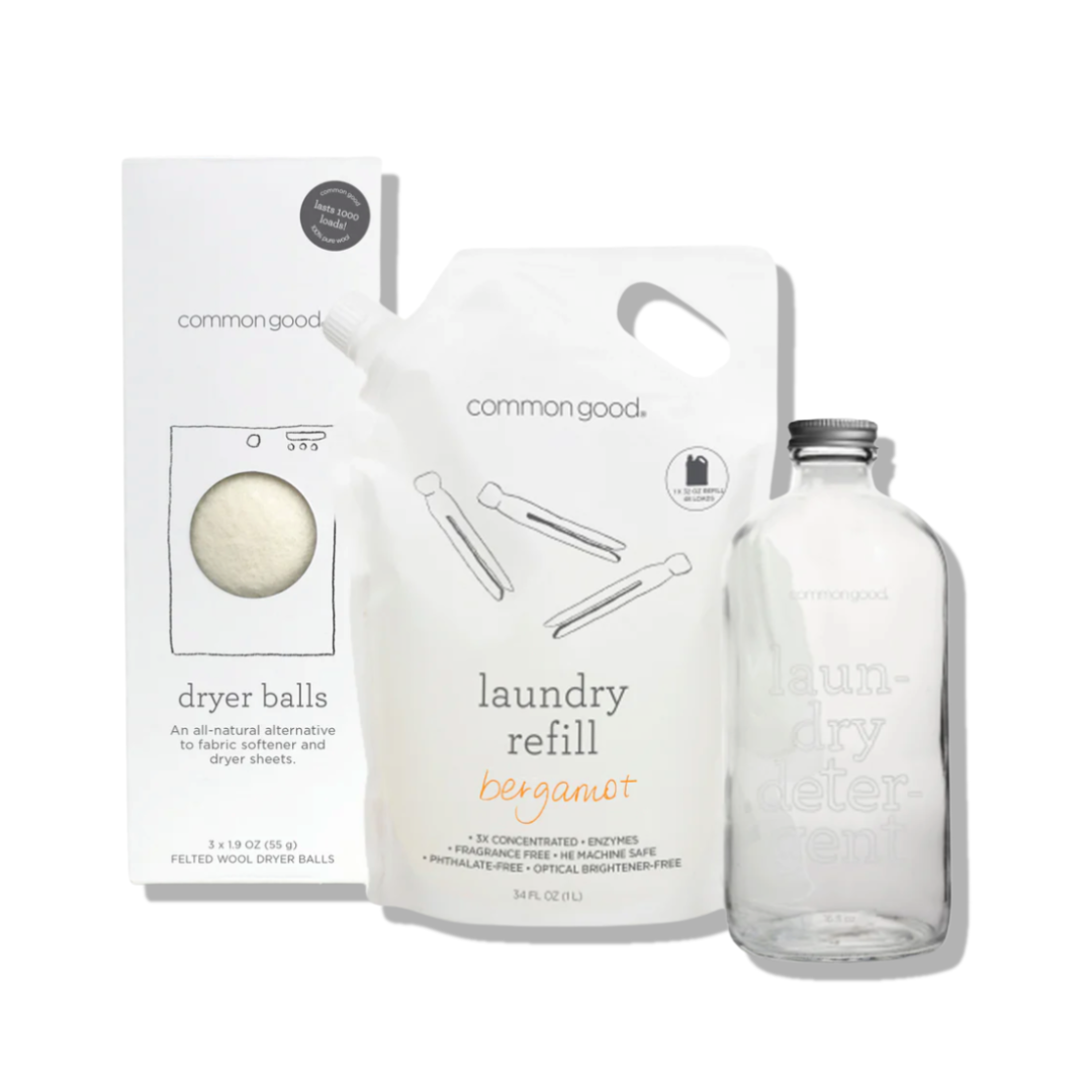 Laundry Glass Bottle Set by Common Good