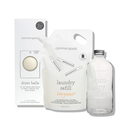 Laundry Glass Bottle Set by Common Good