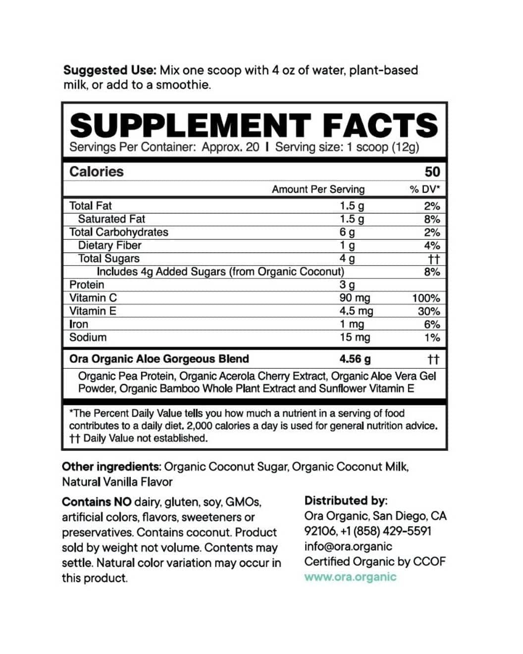 Plant-based Collagen-Boosting Powder
