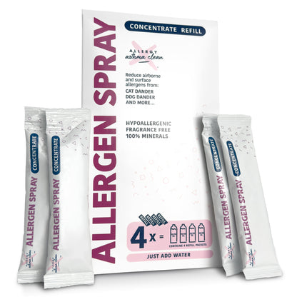 Allergy Asthma Clean Allergen Spray Refill 4 Pack 128oz by Allergy Defender