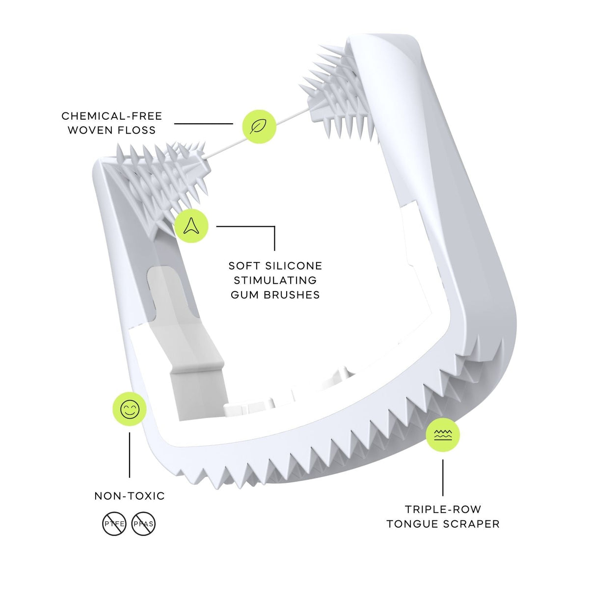 White Smooth Floss Heads