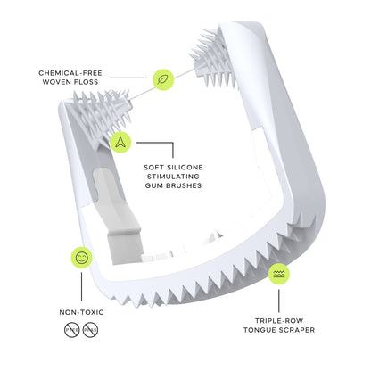 White Smooth Floss Heads