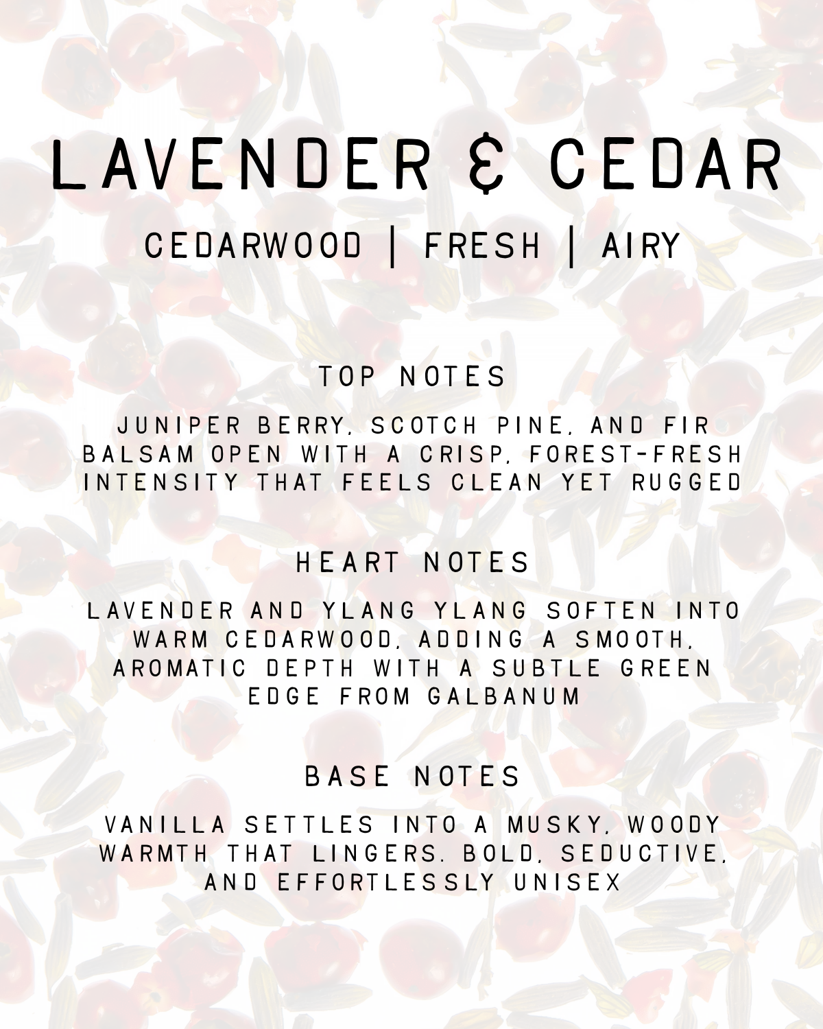 Lavender & Cedar Fragrance