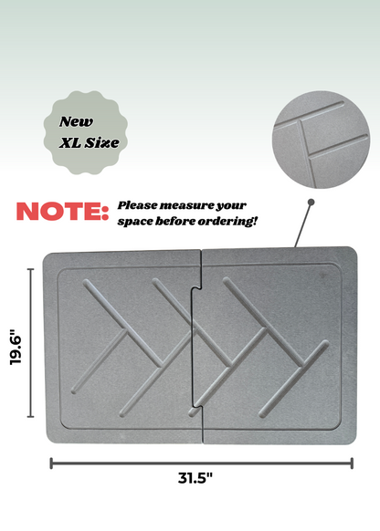 XL Quick Dry Diatomaceous Earth Floor Stone Bath mat and Dish Mat | Bathroom Shower Mat Non-Slip | Super Absorbent | Eco Friendly