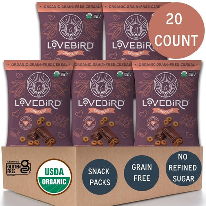 Lovebird Cereal Snack Packs 20 Count