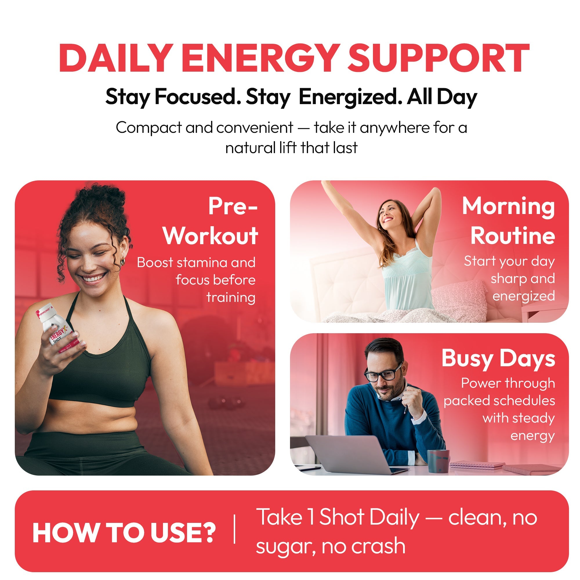 Royal Jelly, Red Korean Ginseng, Propolis Energy X Natural Shot