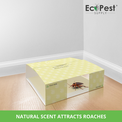Roach Glue Traps – 20 Pack | Sticky Indoor Pest Control Trap for Cockroaches by EcoPest Supply