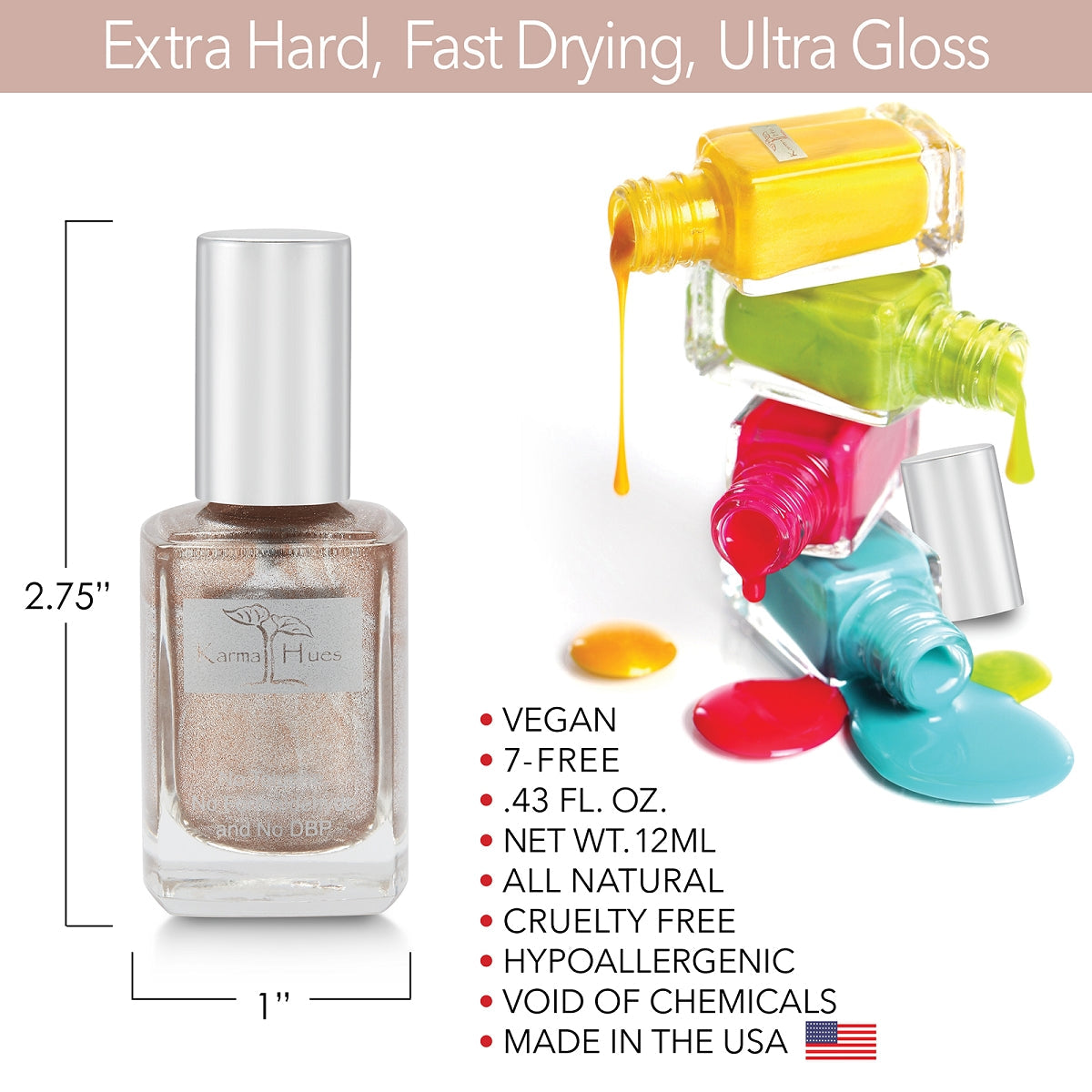 Karma Naturals Nail Polish - Champagne Toast