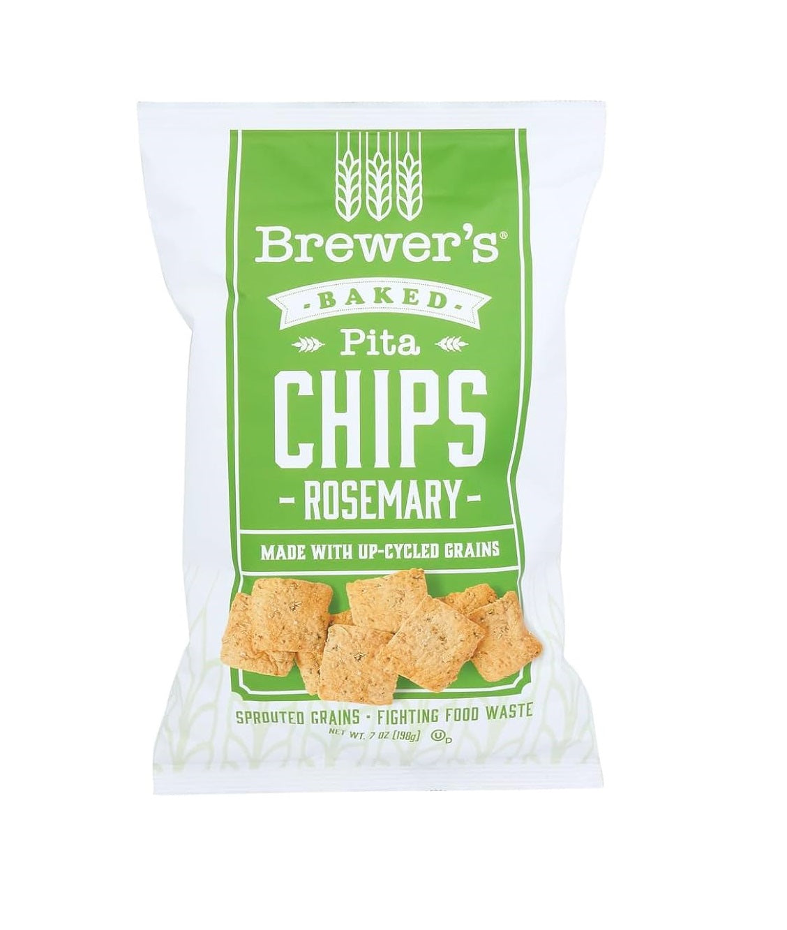 Brewer's Crackers Rosemary Pita Chips - 12 Bags x 7 oz by Farm2Me