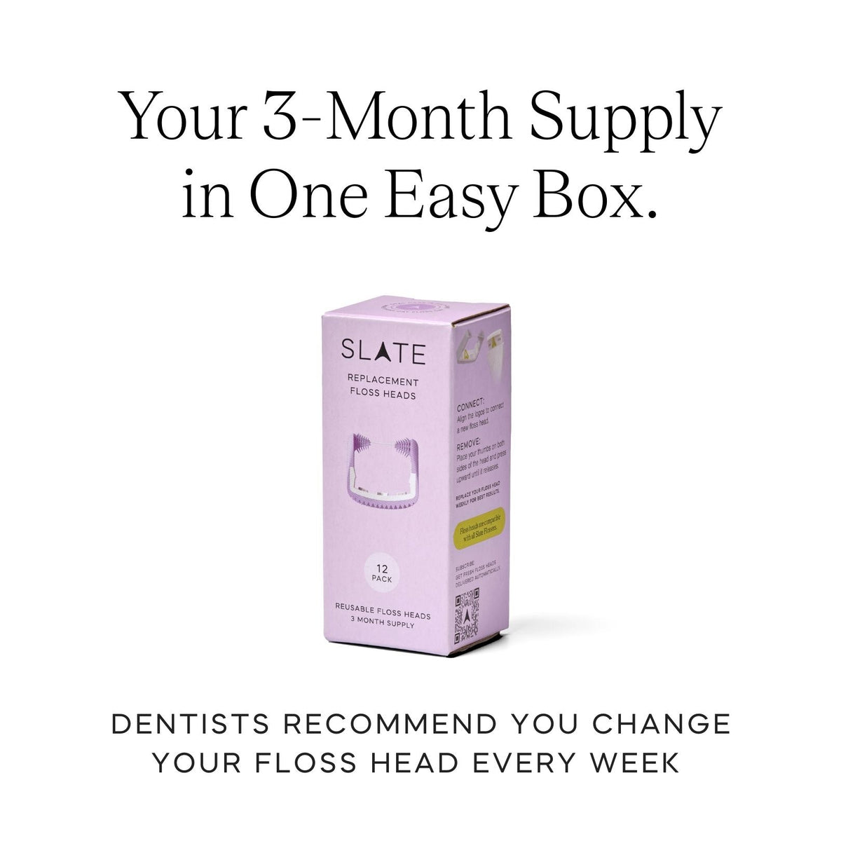 Lilac Smooth Floss Heads