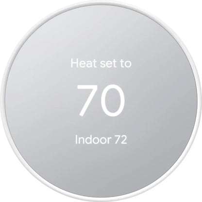 Google - Nest Smart Programmable Wifi Thermostat - Snow by Google