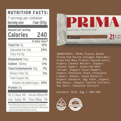 Ancestral Protein Bar - Cacao