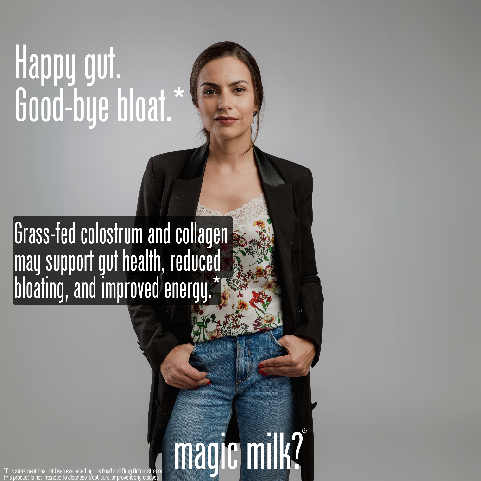 Magic Milk - Colostrum - Plus Collagen Peptides - Chocolate Milk - Supports Gut Health, Skin & Hair, Recovery - 20 Servings