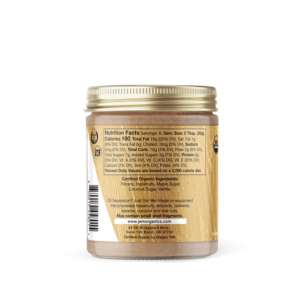 JEM Organics Maple Pecan Hazelnut Butter - Small 6 pack by Farm2Me