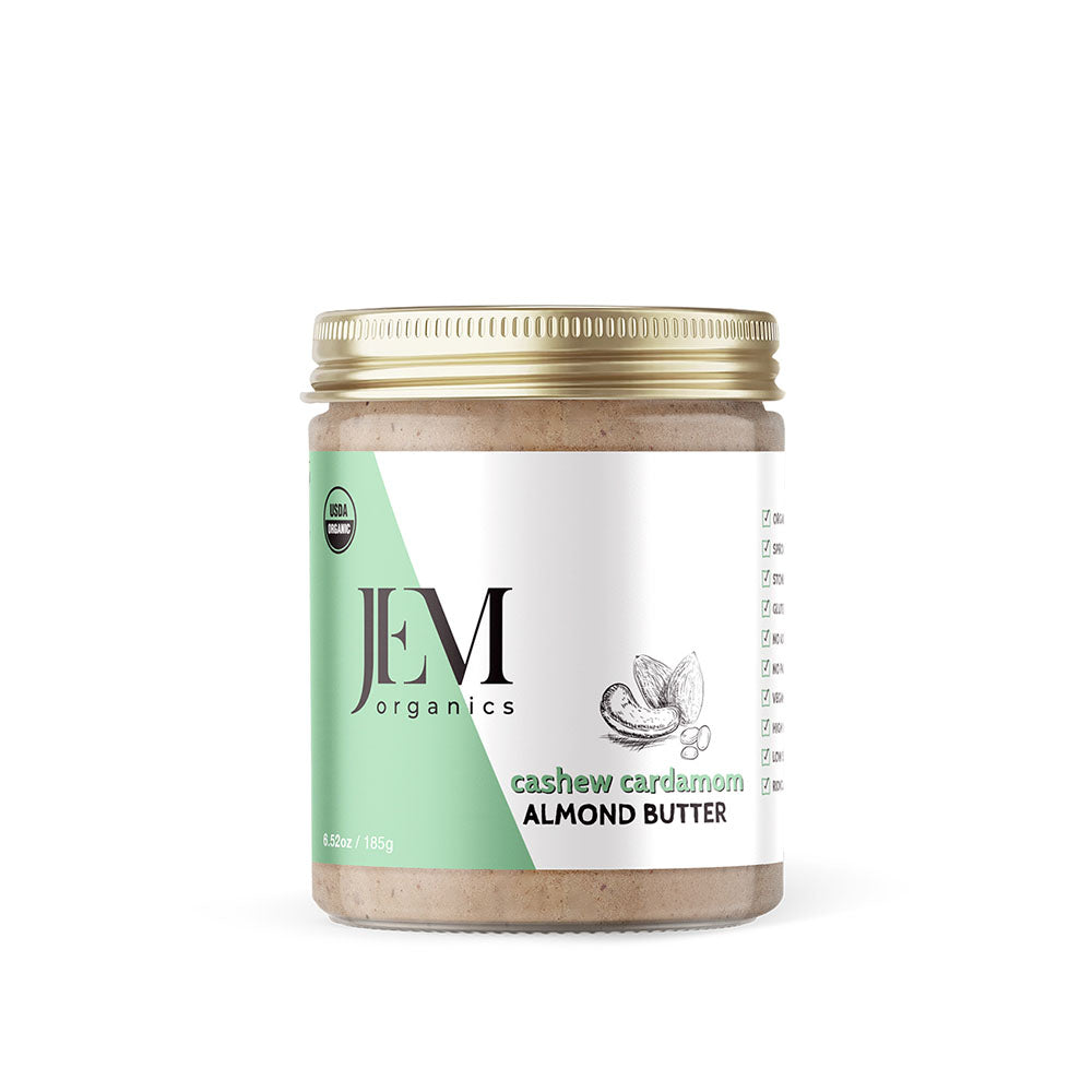 JEM Organics Cashew Cardamom Almond Butter - Small 6 pack by Farm2Me