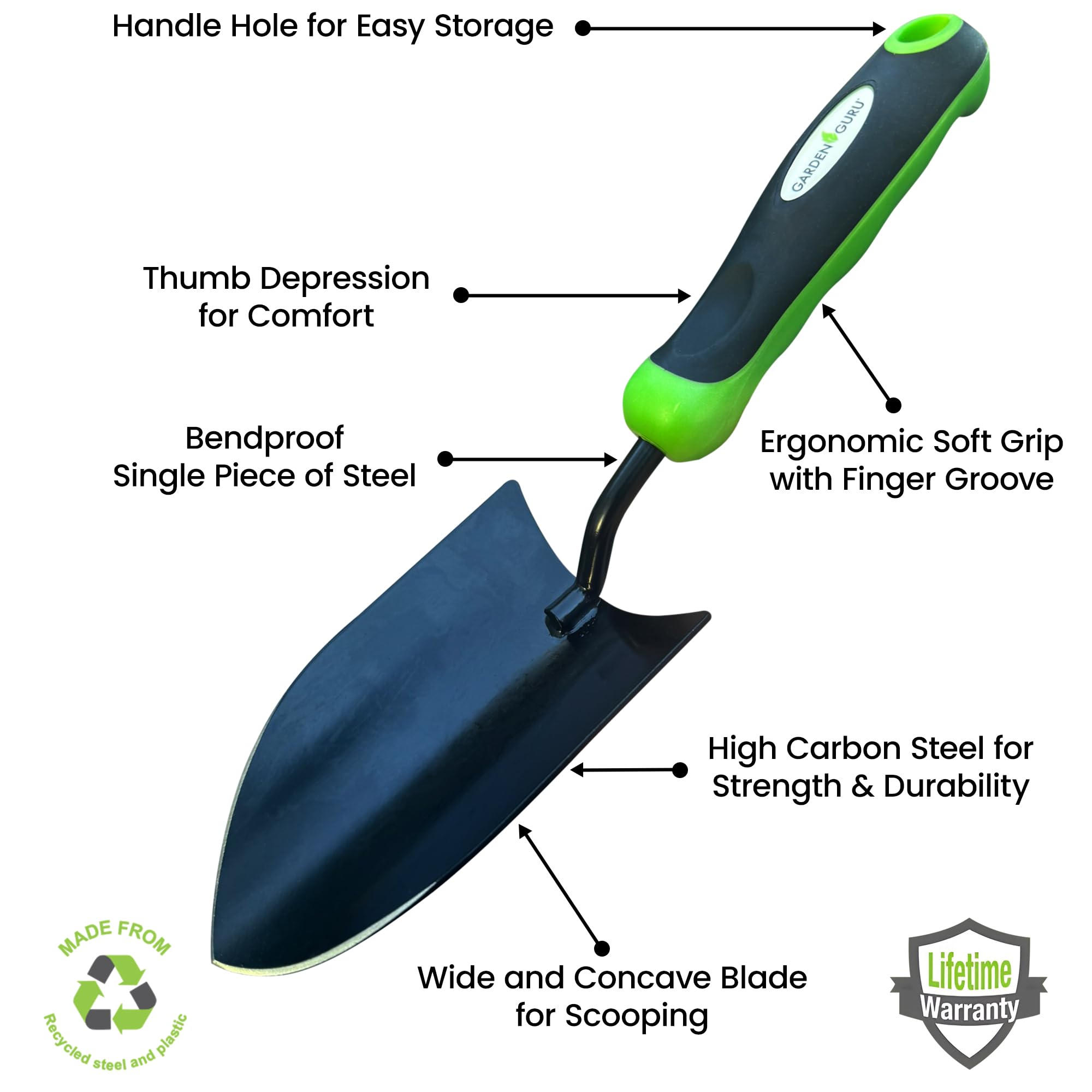Carbon Steel Garden Trowel