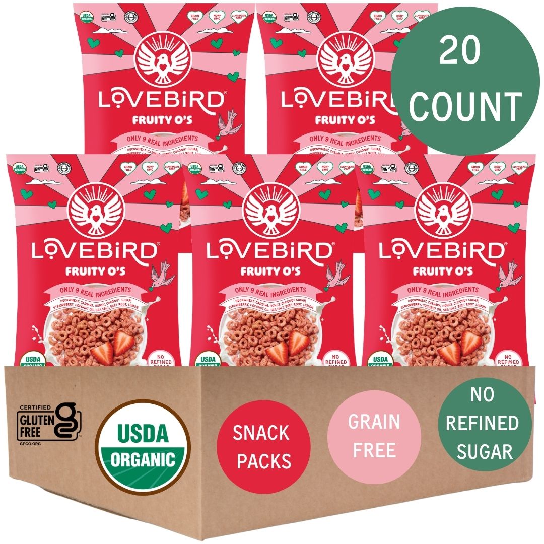 Lovebird Cereal Snack Packs 20 Count