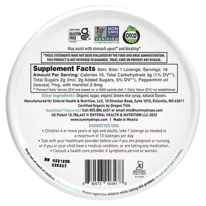 Crushed Peppermint Tummydrops, 18 ct