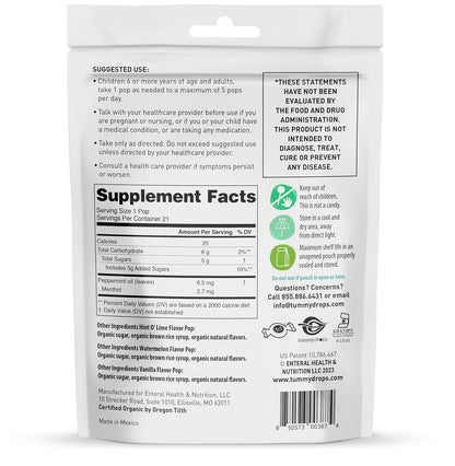 Tummypops Savings Bundle | Organic Ginger and Peppermint Lollipops 21ct