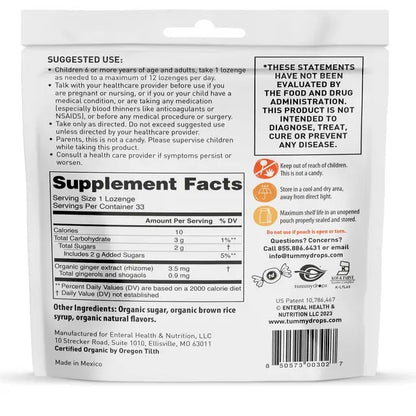 Natural Ginger Tummydrops, 33 ct