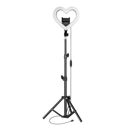 PRO Live Stream 10” Heart Shaped Selfie Ring Light (SC-2310SRH) by Jupiter Gear Home