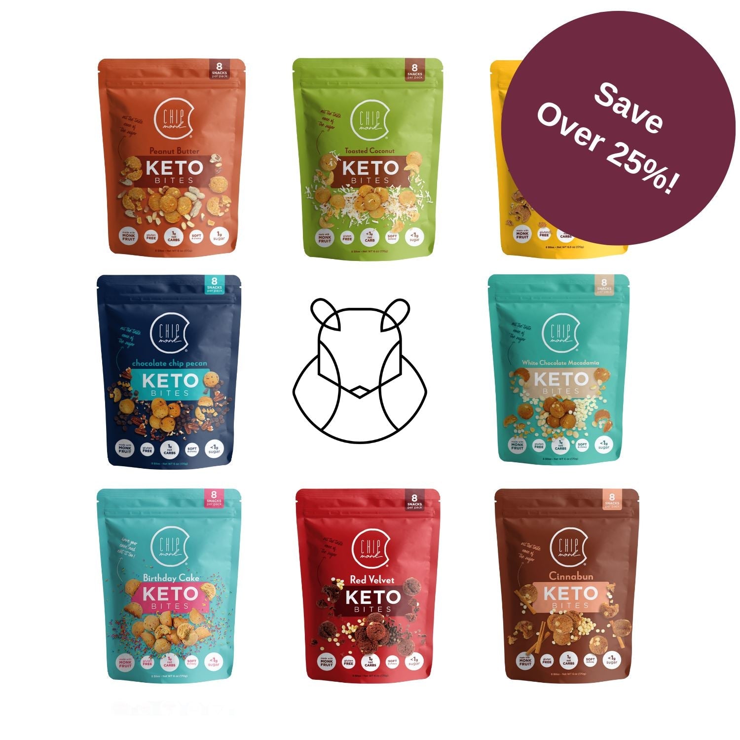9 Flavor Cookie Bite Bundle by ChipMonk Baking