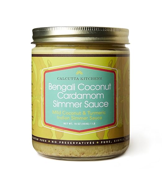 Bengali Coconut Cardamom Simmer Sauce Jars - 6 x 16 oz by Farm2Me