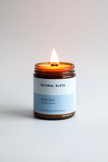 Spring Beeswax Candle