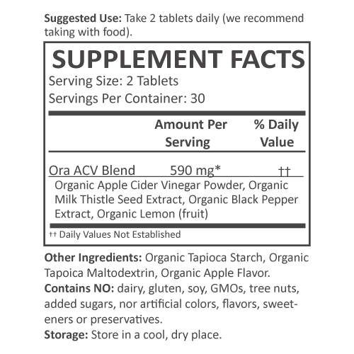 Organic Apple Cider Vinegar Pills