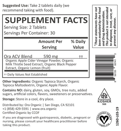 Organic Apple Cider Vinegar Pills