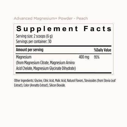 Advanced Magnesium+ Powder - Peach