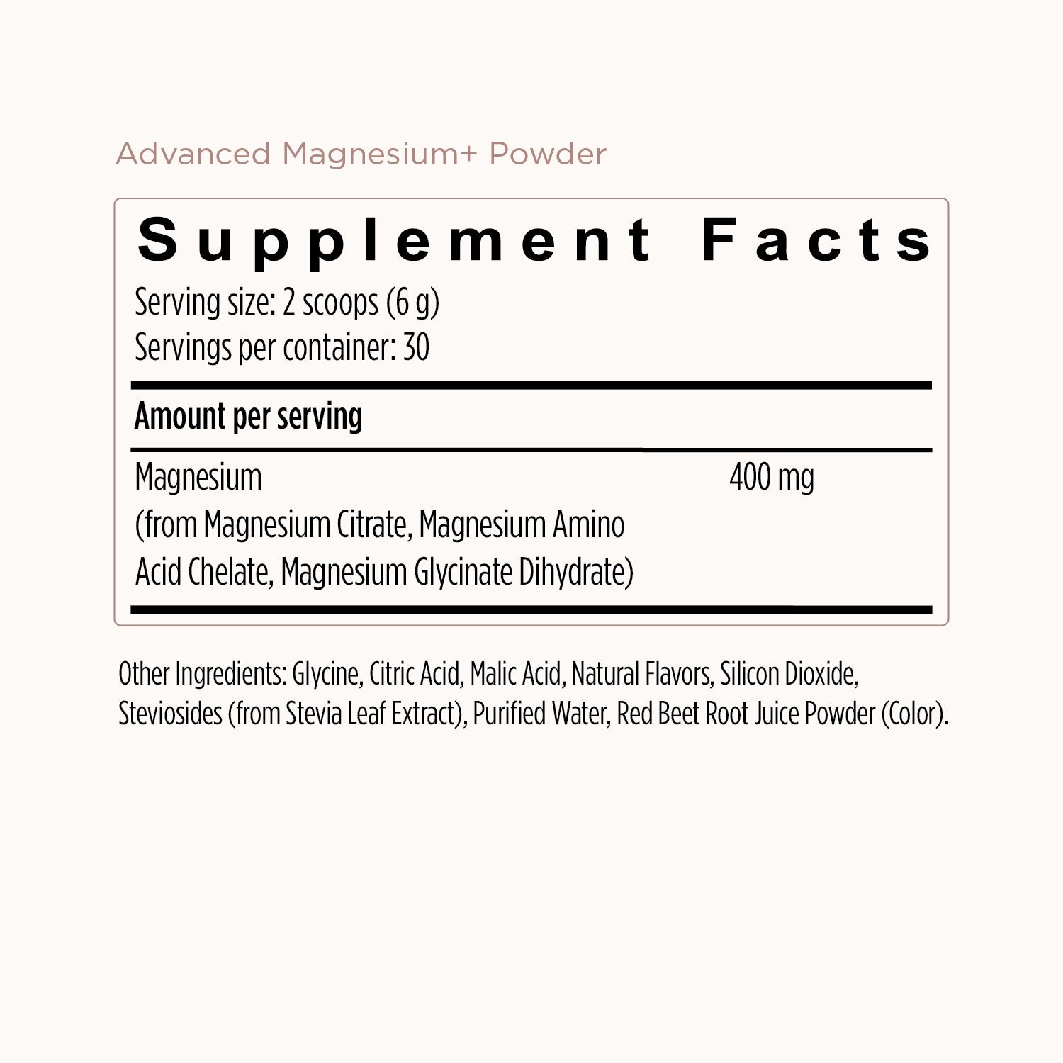 Advanced Magnesium+ Powder - Raspberry Lemonade