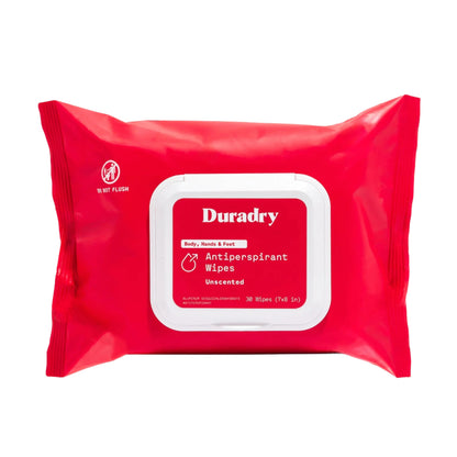 Whole Body Antiperspirant Wipes by Duradry