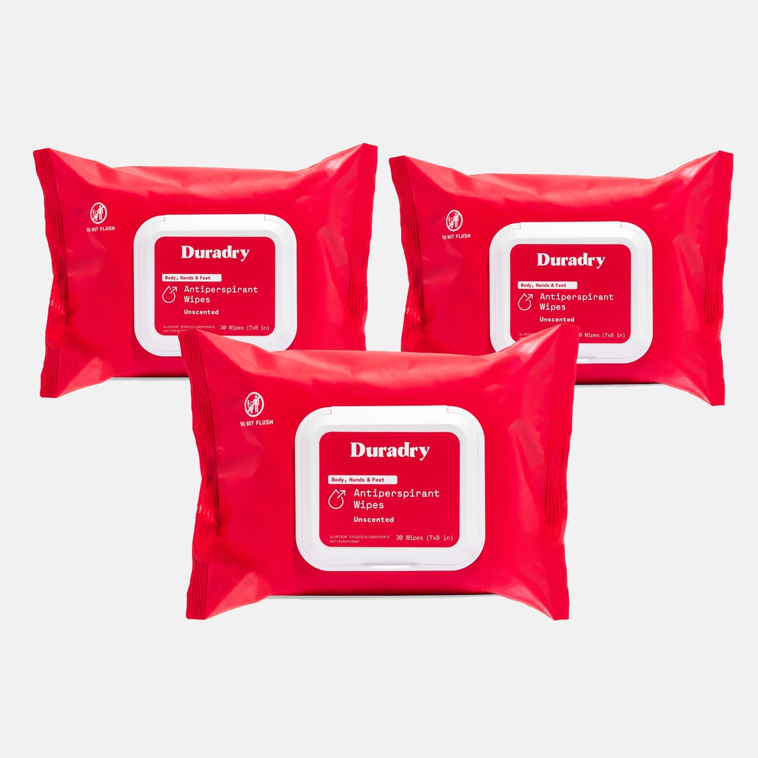 Whole Body Antiperspirant Wipes by Duradry