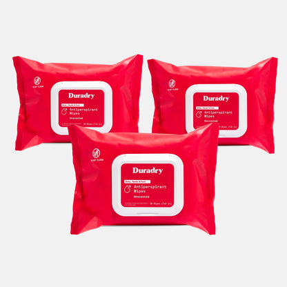 Whole Body Antiperspirant Wipes by Duradry