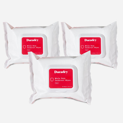 Whole Body Deodorant Wipes by Duradry