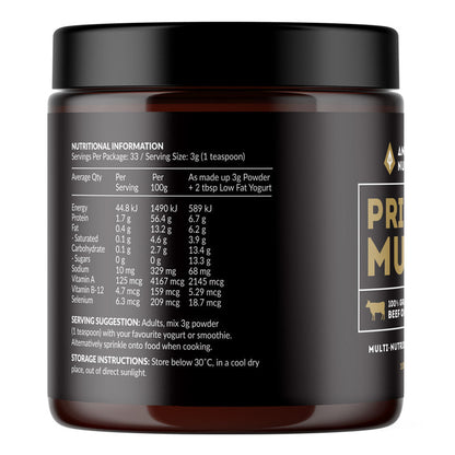 Primal Multi Grass-Fed Beef Organ Powder (Box of 6)