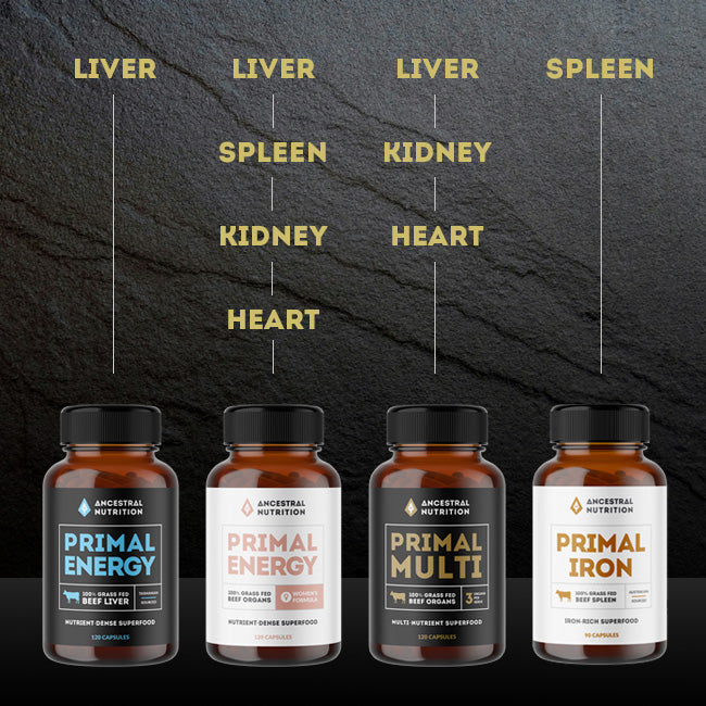 Primal Energy Women - Grass Fed Beef Organs